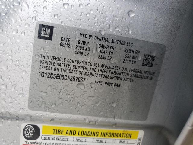 Photo 10 from auction – 2012 CHEVROLET MALIBU 1LT with VIN 1G1ZC5E05CF367037