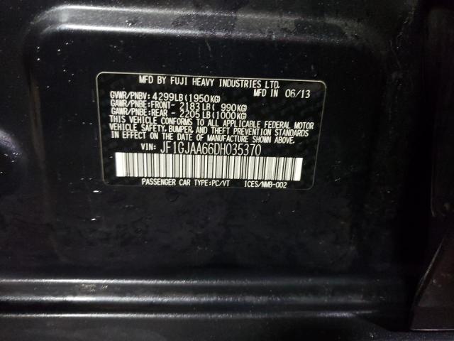 Photo 10 from auction – 2013 SUBARU IMPREZA with VIN JF1GJAA66DH035370