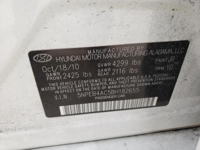 Photo 10 from auction – 2011 HYUNDAI SONATA GLS with VIN 5NPEB4AC5BH182655