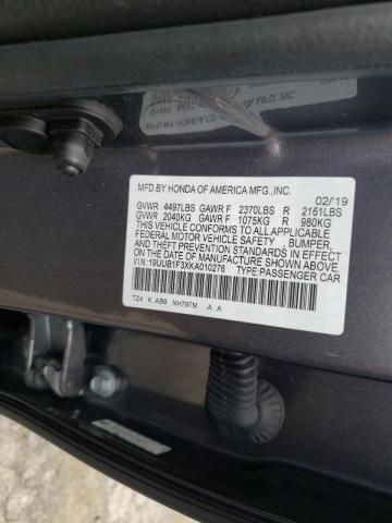 Photo 10 from auction – 2019 ACURA TLX with VIN 19UUB1F3XKA010276