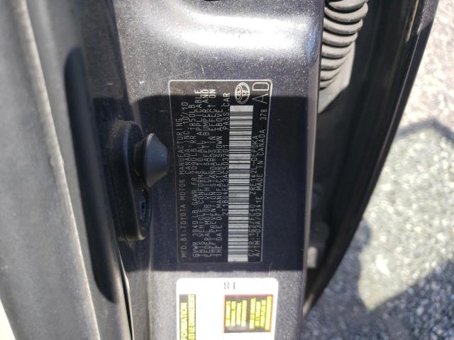 Photo 10 from auction – 2010 TOYOTA COROLLA BA with VIN 2T1BU4EE3AC503201