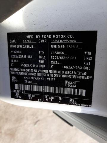 Photo 10 from auction – 2010 FORD TRANSIT CO with VIN NM0LS7AN4AT013177