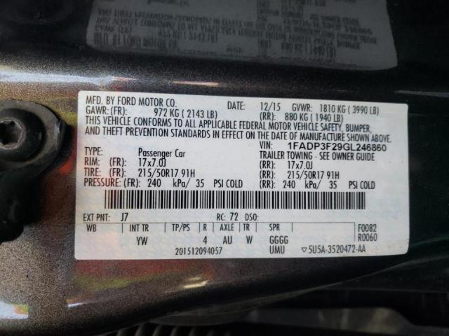 Photo 10 from auction – 2016 FORD FOCUS SE with VIN 1FADP3F29GL246860