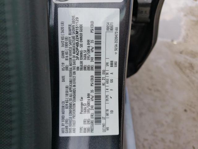 Photo 10 from auction – 2019 FORD FIESTA SE with VIN 3FADP4BJ2KM151129