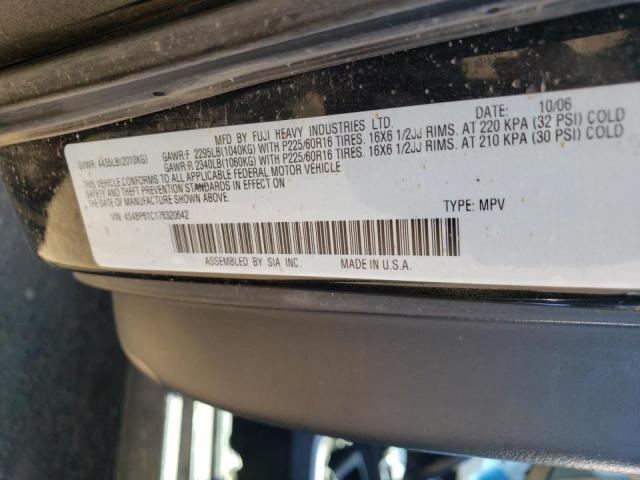Photo 10 from auction – 2007 SUBARU LEGACY OUT with VIN 4S4BP61C176320642