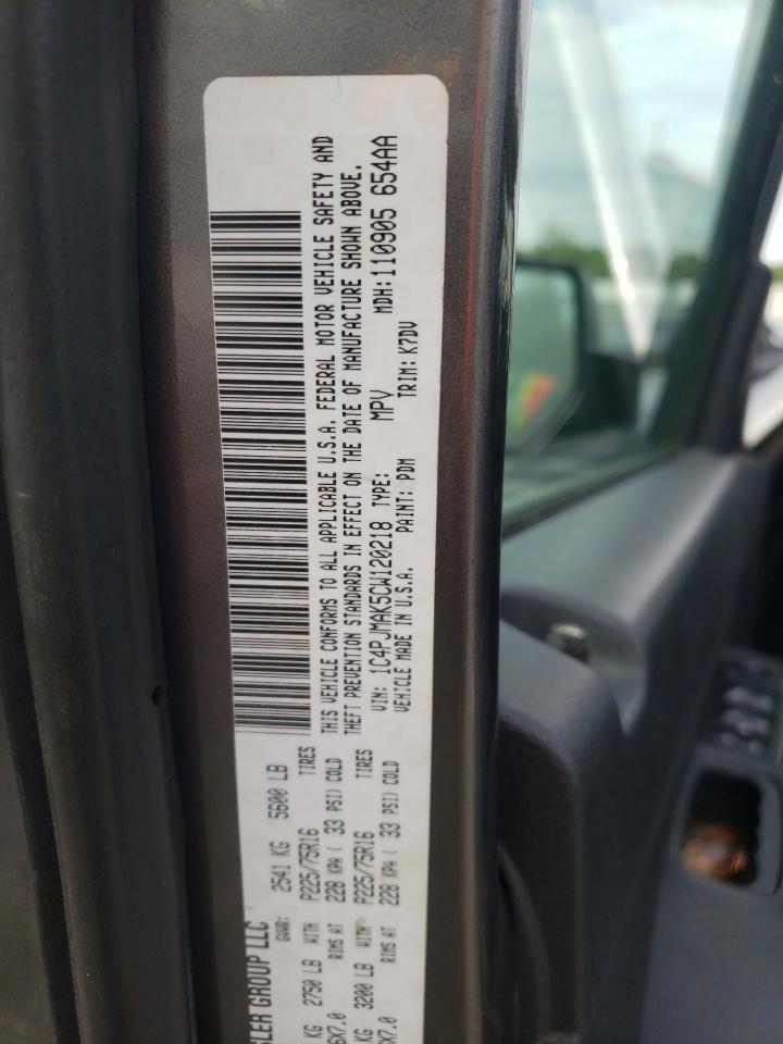 Photo 10 from auction – 2012 JEEP LIBERTY SP with VIN 1C4PJMAK5CW120218