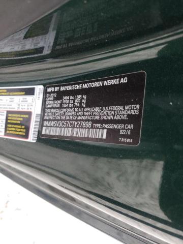 Photo 10 from auction – 2012 MINI COOPER S with VIN WMWSV3C57CTY27898