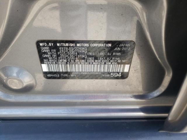 Photo 10 from auction – 2013 MITSUBISHI OUTLANDER with VIN JA4AS3AW6DU000869