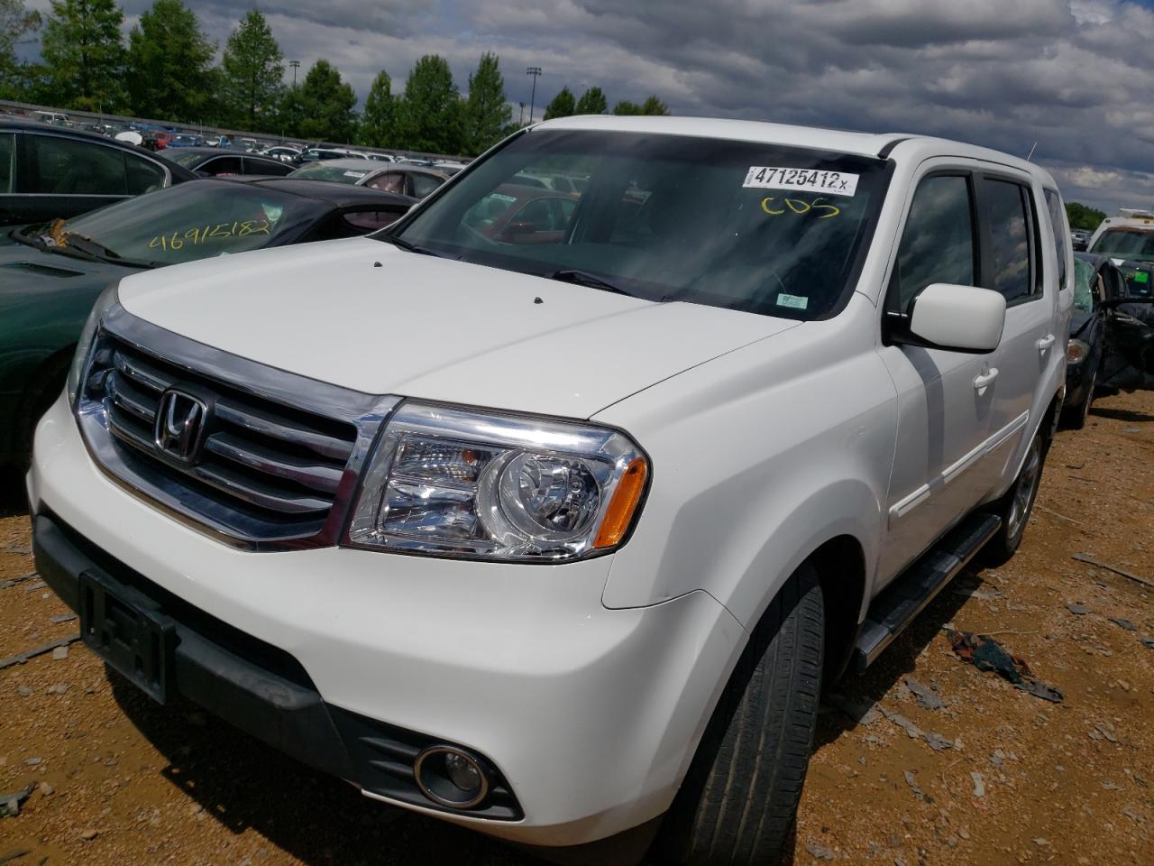 Photo 2 from auction – 2013 HONDA PILOT EXL with VIN 5FNYF4H51DB053239