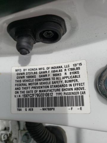 Photo 10 from auction – 2016 HONDA CIVIC EX with VIN 19XFC2F79GE010612