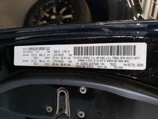 RAM 3500 SLT 2013 with VIN 3C63R3DL5DG575065 - Photo from auction