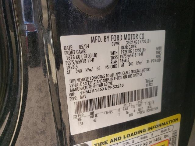 Photo 10 from auction – 2014 FORD EXPEDITION with VIN 1FMJK1J5XEEF52223
