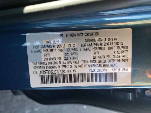 Photo 10 from auction – 2020 MAZDA CX-5 TOURI with VIN JM3KFBCM2L0777034