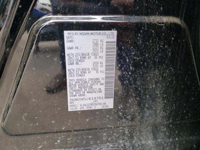 Photo 10 from auction – 2020 NISSAN PATHFINDER with VIN 5N1DR2CN7LC614701