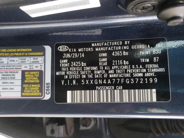 Photo 10 from auction – 2015 KIA OPTIMA EX with VIN 5XXGN4A77FG372199