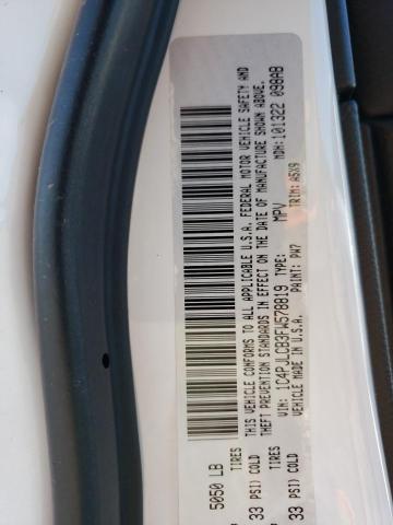 Photo 10 from auction – 2015 JEEP CHEROKEE L with VIN 1C4PJLCB3FW578819