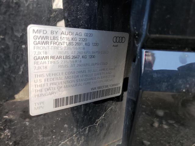 Photo 10 from auction – 2020 AUDI Q3 PREMIUM with VIN WA1BECF38L1086891