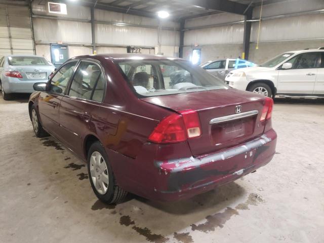 Photo 3 from auction – 2002 HONDA CIVIC EX with VIN 2HGES26712H606035