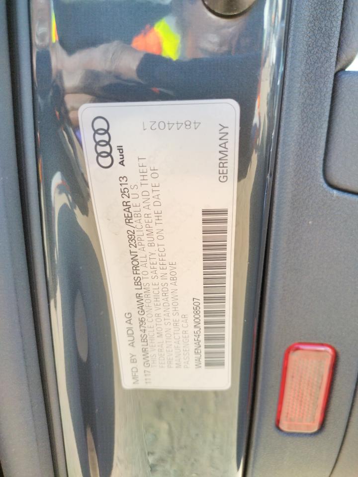 Photo 10 from auction – 2018 AUDI A4 PREMIUM with VIN WAUENAF45JN008507