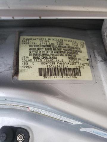 Photo 10 from auction – 2010 NISSAN VERSA S with VIN 3N1BC1CP0AL362786