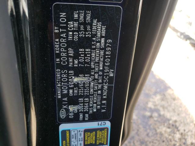 Photo 10 from auction – 2015 KIA SEDONA EX with VIN KNDMC5C19F6018979