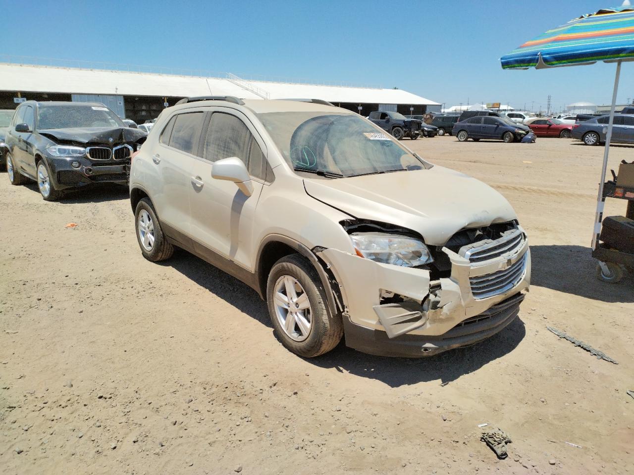 CHEVROLET TRAX 1LT 2016 with VIN 3GNCJPSB5GL213015 - Photo from auction