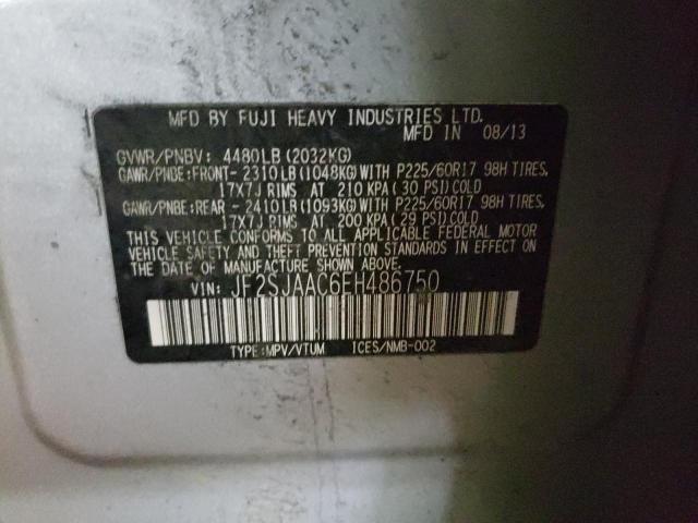 Photo 10 from auction – 2014 SUBARU FORESTER 2 with VIN JF2SJAAC6EH486750