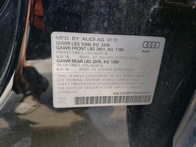 Photo 10 from auction – 2013 AUDI Q5 PREMIUM with VIN WA1CFAFP7DA059630