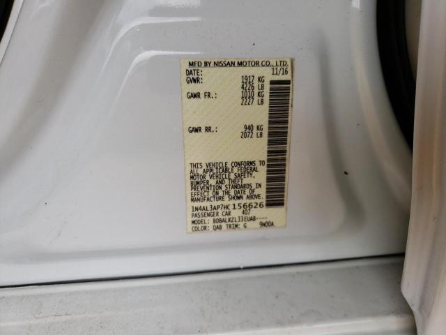 Photo 10 from auction – 2017 NISSAN ALTIMA 2.5 with VIN 1N4AL3AP7HC156626