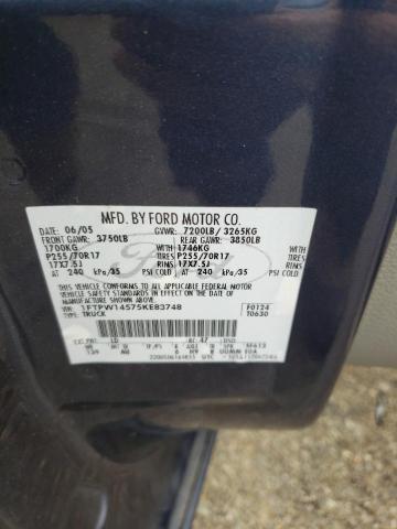 Photo 10 from auction – 2005 FORD F150 SUPER with VIN 1FTPW14575KE83748