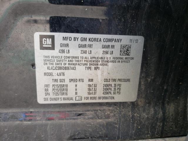 Photo 10 from auction – 2013 BUICK ENCORE with VIN KL4CJCSB6DB067443