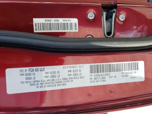 Photo 10 from auction – 2018 DODGE CHARGER SR with VIN 2C3CDXL94JH120910