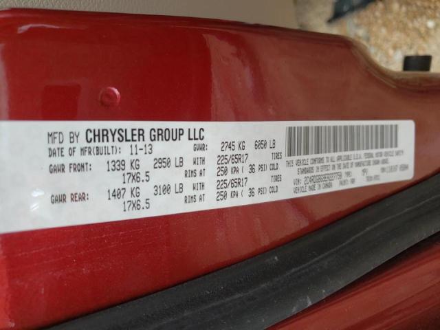 Photo 10 from auction – 2014 DODGE GRAND CARA with VIN 2C4RDGBG9ER227750