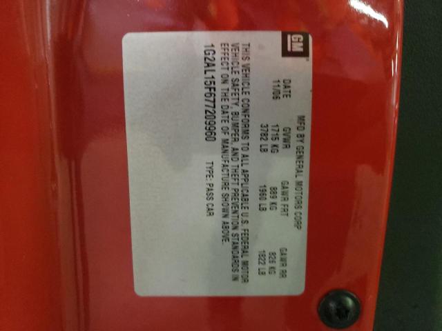 Photo 10 from auction – 2007 PONTIAC G5 with VIN 1G2AL15F677209960
