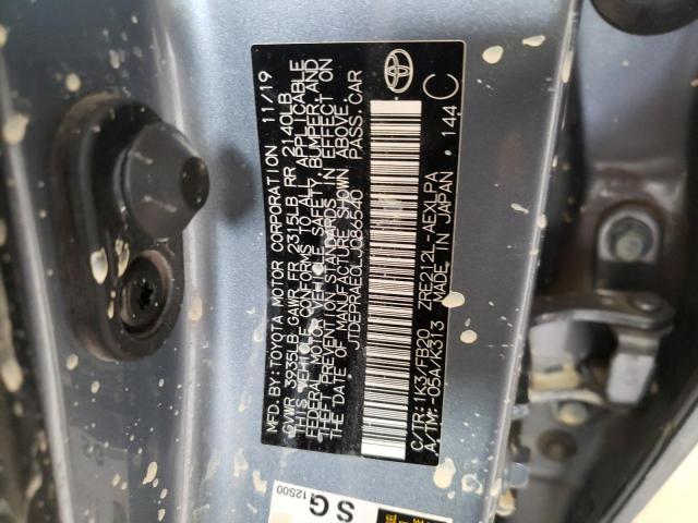 Photo 10 from auction – 2020 TOYOTA COROLLA LE with VIN JTDEPRAE0LJ086540