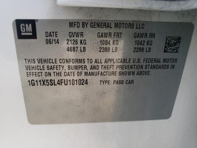 Photo 10 from auction – 2015 CHEVROLET IMPALA LS with VIN 1G11X5SL4FU101024