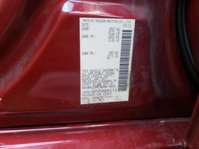 Photo 10 from auction – 2015 NISSAN ALTIMA 2.5 with VIN 1N4AL3AP9FN869271