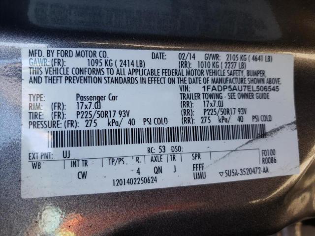 Photo 10 from auction – 2014 FORD C-MAX SE with VIN 1FADP5AU7EL506545