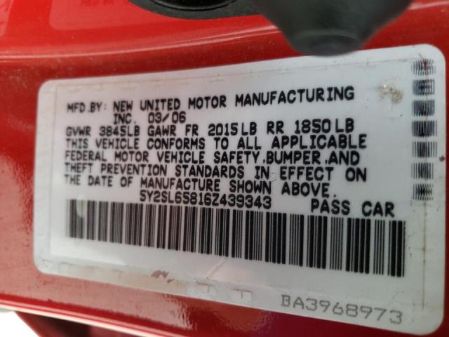 Photo 10 from auction – 2006 PONTIAC VIBE with VIN 5Y2SL65816Z439343