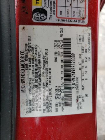 Photo 10 from auction – 2008 LINCOLN MKZ with VIN 3LNHM26T98R628389