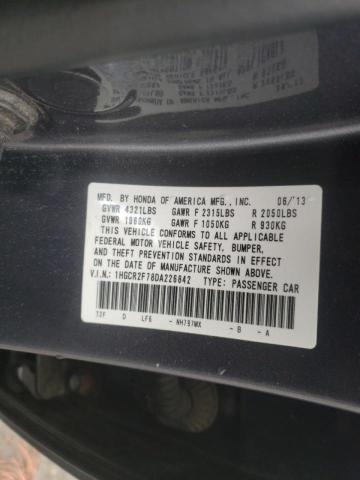 Photo 10 from auction – 2013 HONDA ACCORD EX with VIN 1HGCR2F78DA226842
