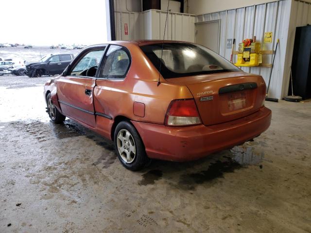 Photo 3 from auction – 2000 HYUNDAI ACCENT L with VIN KMHCF35G7YU055810