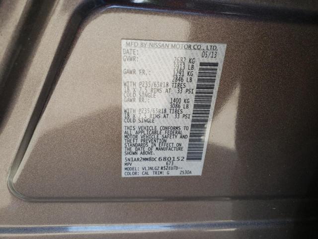 Photo 10 from auction – 2013 NISSAN PATHFINDER with VIN 5N1AR2MM8DC680152