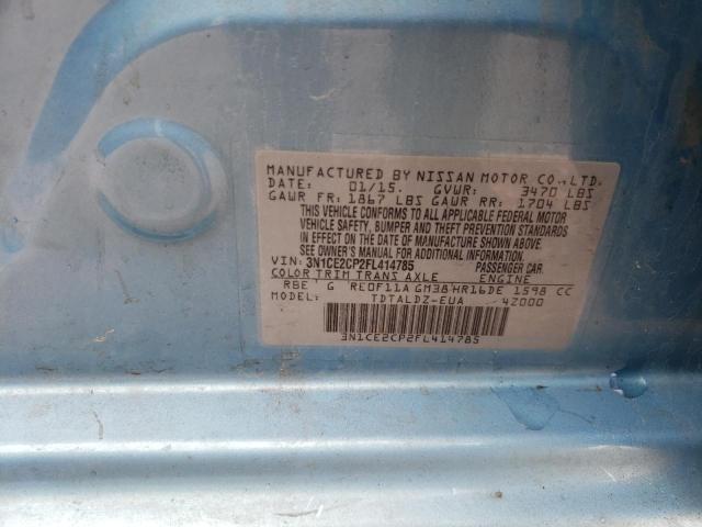 Photo 10 from auction – 2015 NISSAN VERSA NOTE with VIN 3N1CE2CP2FL414785