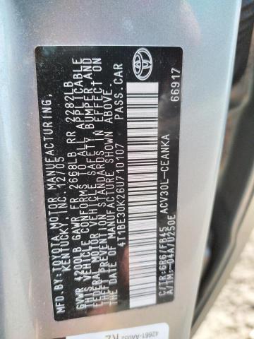 Photo 10 from auction – 2006 TOYOTA CAMRY LE with VIN 4T1BE30K26U710107