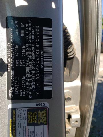 Photo 10 from auction – 2013 KIA OPTIMA EX with VIN 5XXGN4A70DG153923
