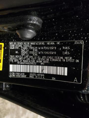 Photo 10 from auction – 2016 TOYOTA HIGHLANDER with VIN 5TDDKRFH4GS268232