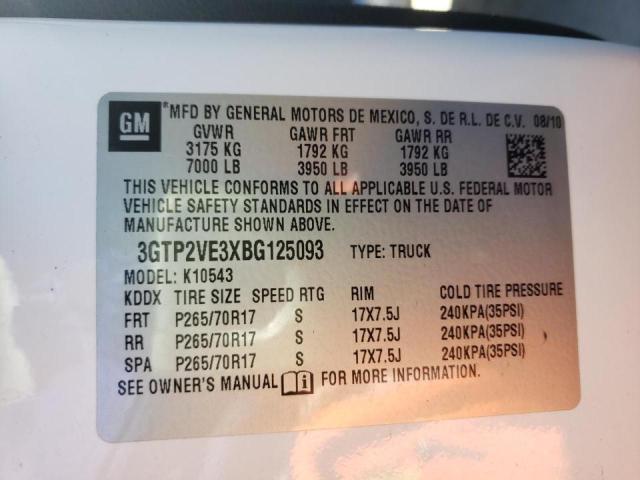 Photo 10 from auction – 2011 GMC SIERRA K15 with VIN 3GTP2VE3XBG125093