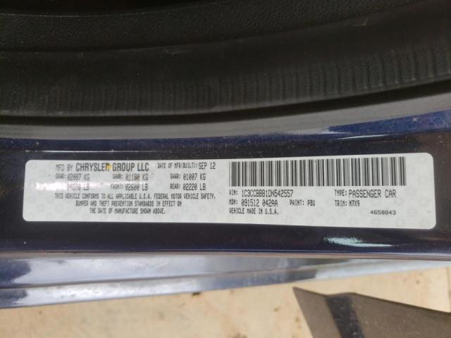 Photo 10 from auction – 2013 CHRYSLER 200 TOURIN with VIN 1C3CCBBB1DN542557