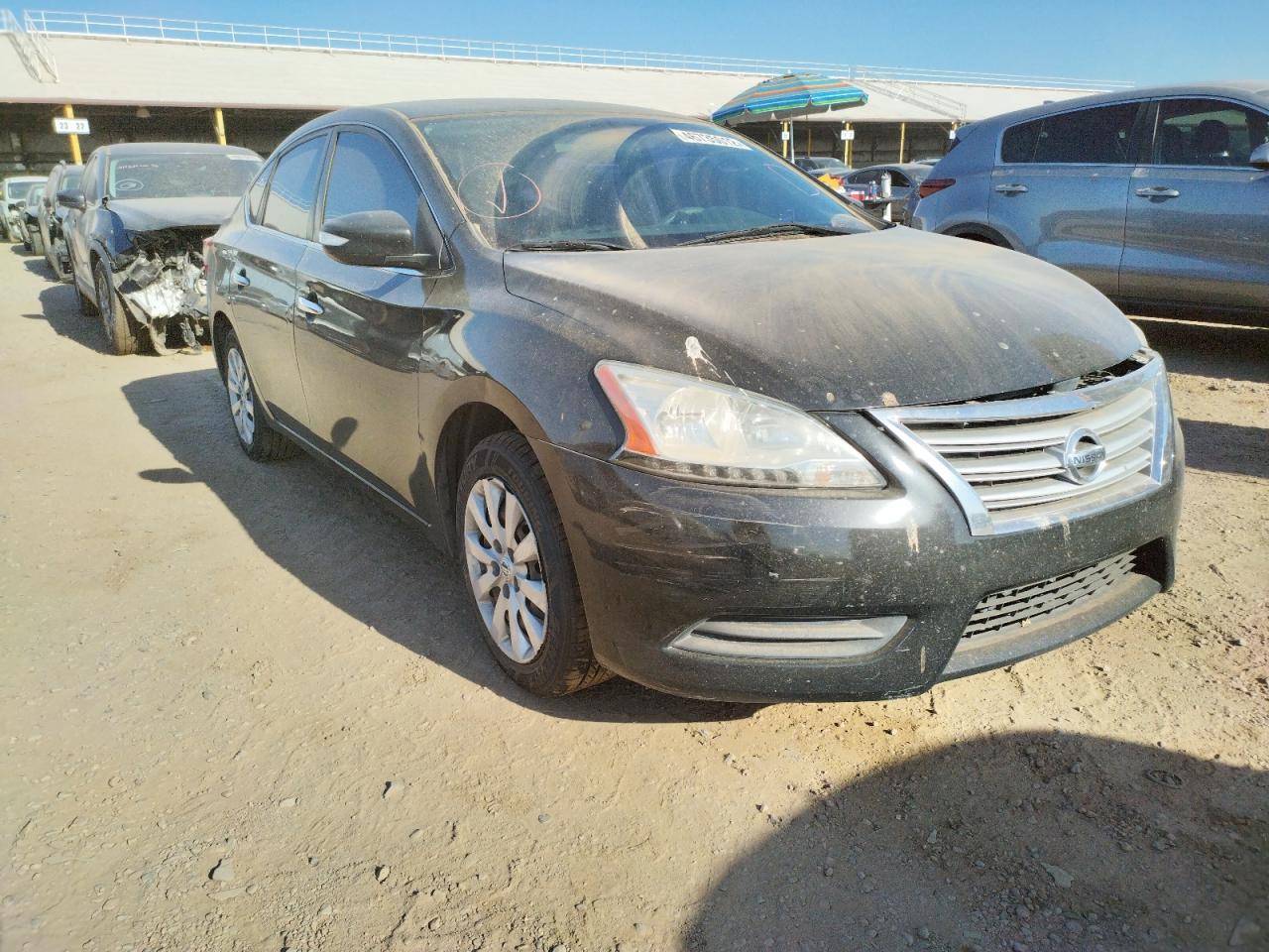 NISSAN SENTRA S 2013 with VIN 3N1AB7AP2DL611470 - Photo from auction